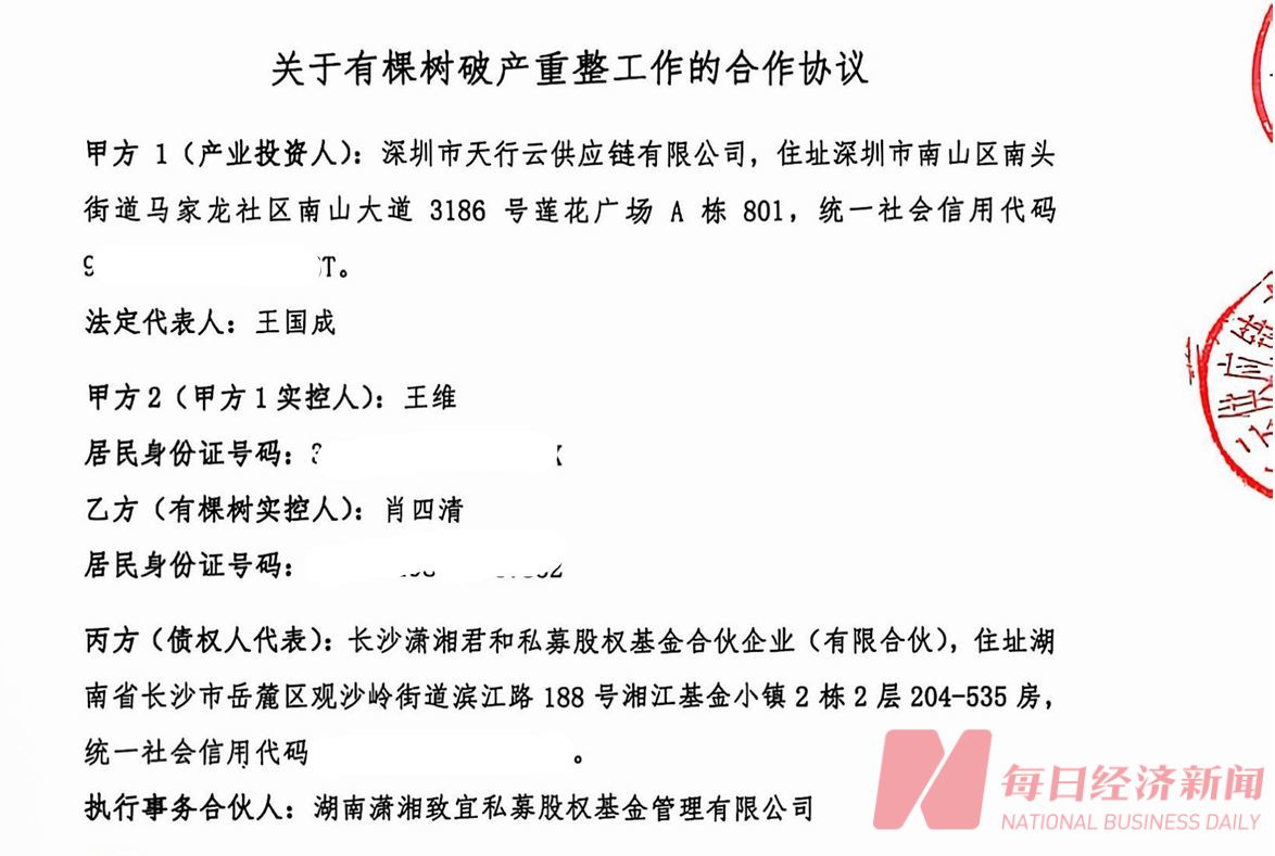 有棵树重整风波再起:前实控人控诉产业投资人多项违规,产业投资人称前实控人阻拦董事会换届(2) 有棵树重整风波再起:前实控人控诉产业投资人多项违规,产业投资人称前实控人阻拦董事会换届(2)