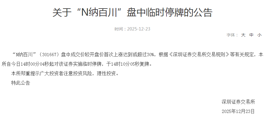 盘中涨近700%！新股N纳百川两次临停(2)
