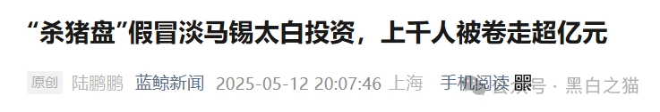 资金盘｜“太白投资”又被碰瓷，老瓶新酒杀猪盘欺诈，资金流向东南亚......(3)