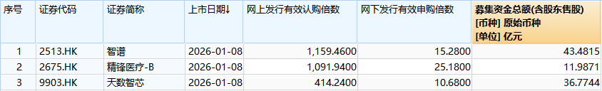 3家公司全部大涨 还有3家暗盘大涨！2026年港股IPO迎开门红(4)