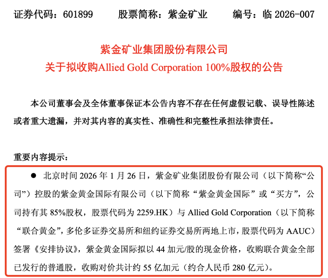 贵金属全线大涨!紫金矿业大举收购(2) 贵金属全线大涨!紫金矿业大举收购(2)