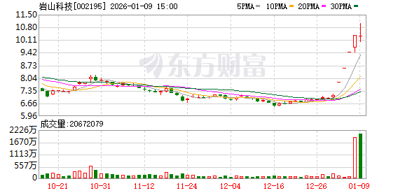 岩山科技成交额达200亿元