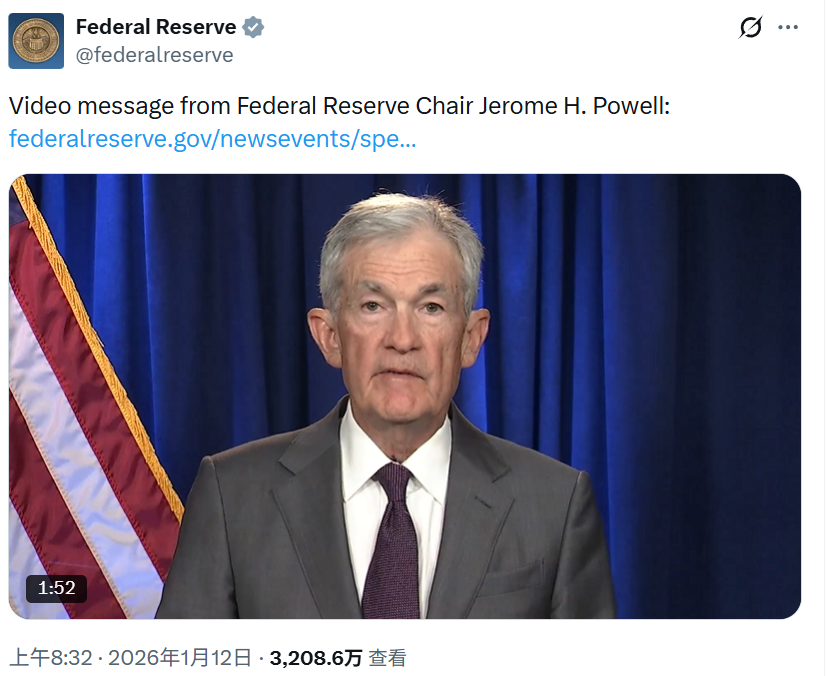 美联储主席获传票引发“抛售美国”硝烟再起:股汇债三杀再现 非美资产走强(2) 美联储主席获传票引发“抛售美国”硝烟再起:股汇债三杀再现 非美资产走强(2)