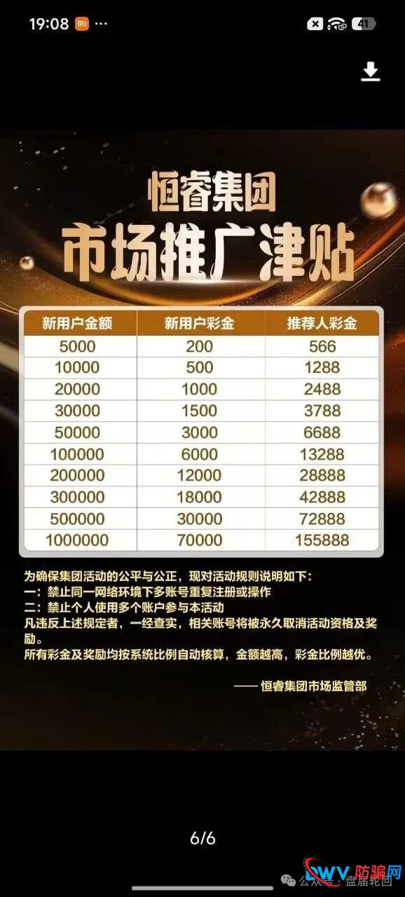 警惕“恒睿集团”骗局:一场披着“高薪推广”外衣的资金盘陷阱(3) 警惕“恒睿集团”骗局:一场披着“高薪推广”外衣的资金盘陷阱(3)