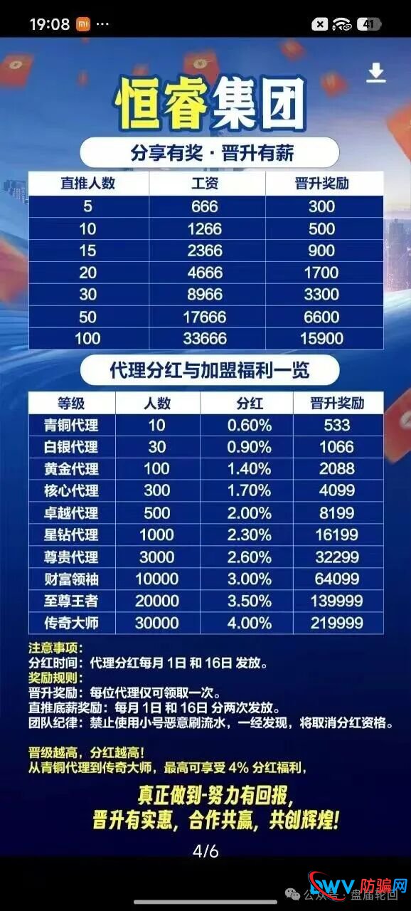 警惕“恒睿集团”骗局:一场披着“高薪推广”外衣的资金盘陷阱(1) 警惕“恒睿集团”骗局:一场披着“高薪推广”外衣的资金盘陷阱(1)
