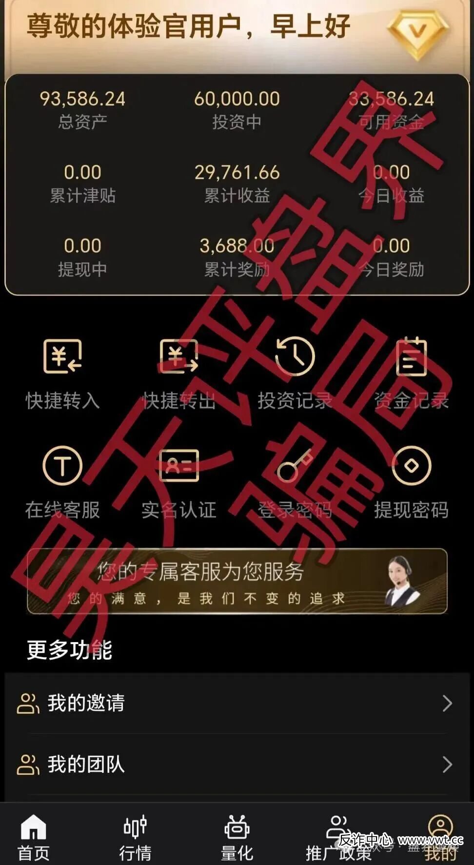 天鹰量化套牌杀猪盘骗局,远离境外资金盘!